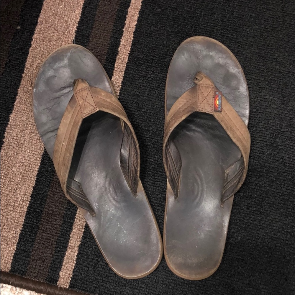 Rainbow Flip Flops